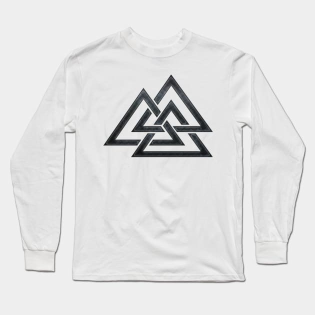 Valknut Long Sleeve T-Shirt by GNDesign